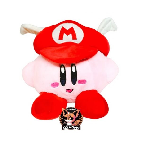 Peluche Kirby con Gorra de Mario Bros. (30 cm) - Edición Nintendo Crossover