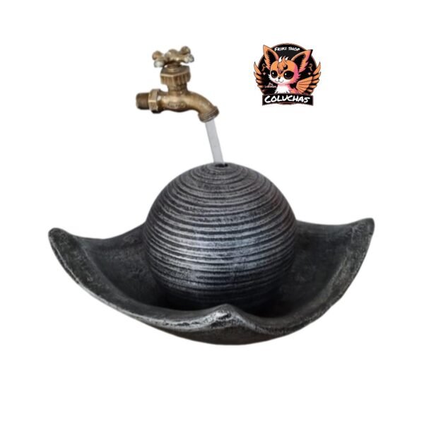 Fuente Decorativa con Llave Mágica Flotante - Ilusión Óptica Moderna