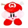 Peluche Kirby con Gorra de Mario Bros. (30 cm) - Edición Nintendo Crossover