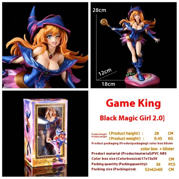 Figura Maga Oscura (Dark Magician Girl) Yu-Gi-Oh! Ver. 2.0 - 28cm