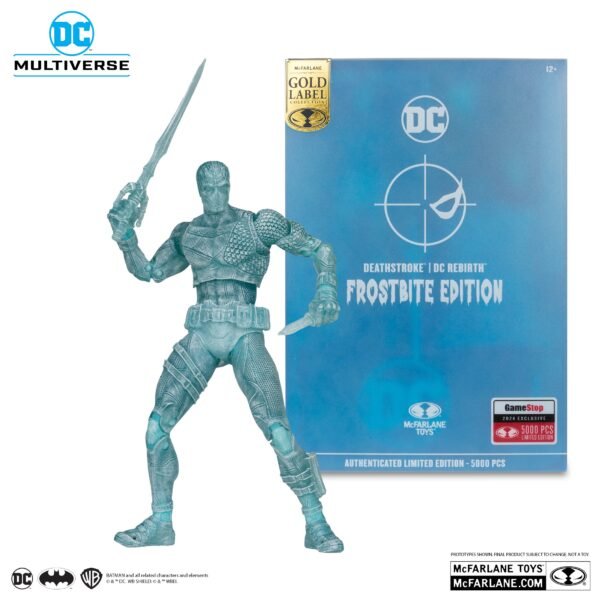 Figura Deathstroke (Frostbite Edition) Gold Label - DC Multiverse McFarlane Toys