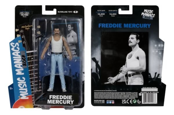 Figura Freddie Mercury (Live Aid '85) Edición Limitada - Music Maniacs de McFarlane Toys