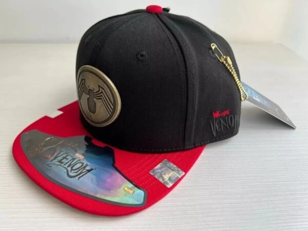 Gorra Venom Placa Metálica - Snapback Oficial Marvel