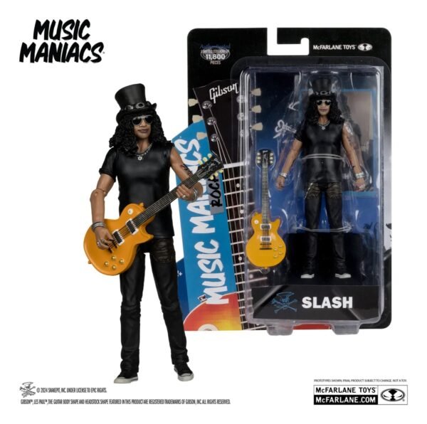 Figura Coleccionable Slash (Guns N' Roses) - McFarlane Toys Music Maniacs - Edición Limitada 7 Pulgadas