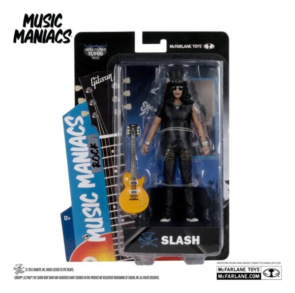 Figura Coleccionable Slash (Guns N' Roses) - McFarlane Toys Music Maniacs - Edición Limitada 7 Pulgadas