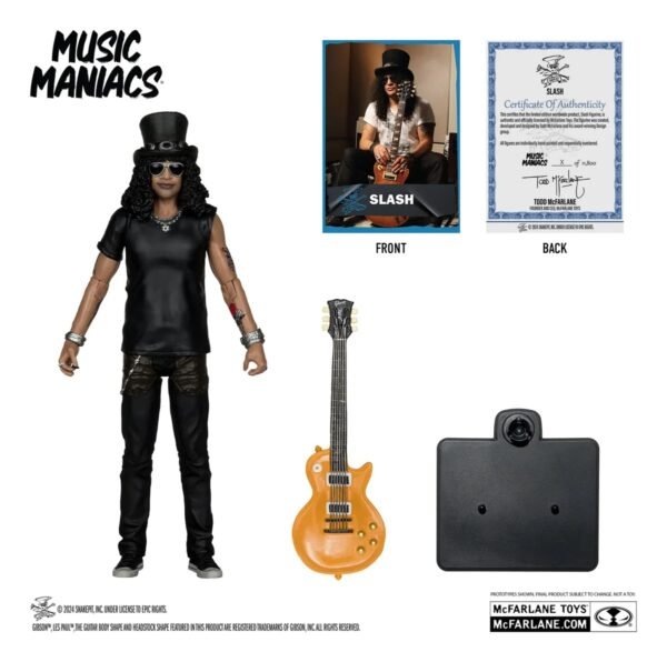 Figura Coleccionable Slash (Guns N' Roses) - McFarlane Toys Music Maniacs - Edición Limitada 7 Pulgadas