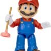 igura de Acción Mario Bros. La Película (Movie Mario) con Desatascador - Jakks Pacific (12.5 cm)