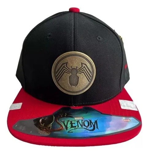 Gorra Venom Placa Metálica - Snapback Oficial Marvel
