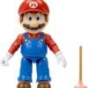 igura de Acción Mario Bros. La Película (Movie Mario) con Desatascador - Jakks Pacific (12.5 cm)