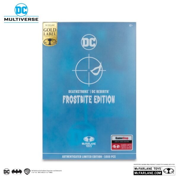 Figura Deathstroke (Frostbite Edition) Gold Label - DC Multiverse McFarlane Toys