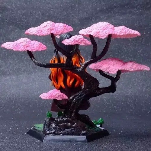 Diorama Figura Nezuko Kamado con Árbol de Cerezo - Demon Slayer: Kimetsu no Yaiba - 19cm