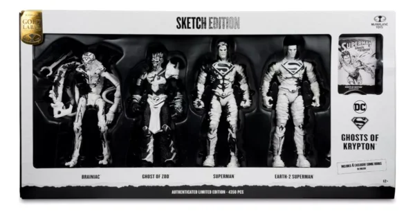 Superman: Ghosts of Krypton – Set de 4 Figuras de Acción (18 cm)