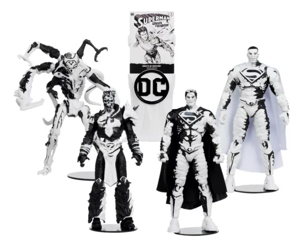 Superman: Ghosts of Krypton – Set de 4 Figuras de Acción (18 cm)