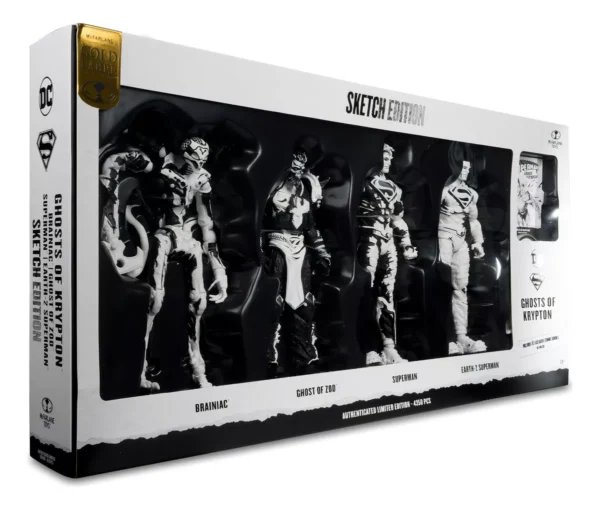 Superman: Ghosts of Krypton – Set de 4 Figuras de Acción (18 cm)